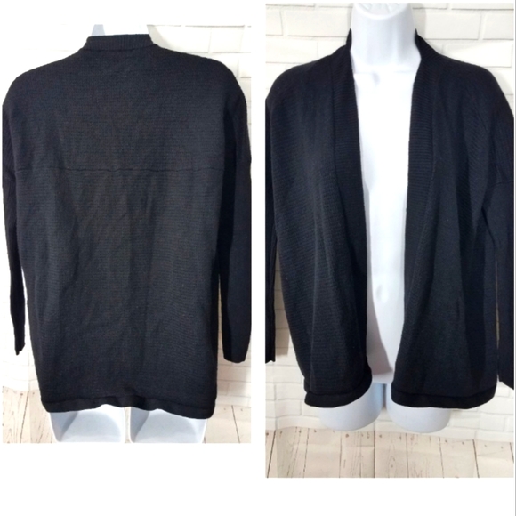 Ann Taylor Extra Fine Merino Wool Black Sweater - Picture 1 of 10